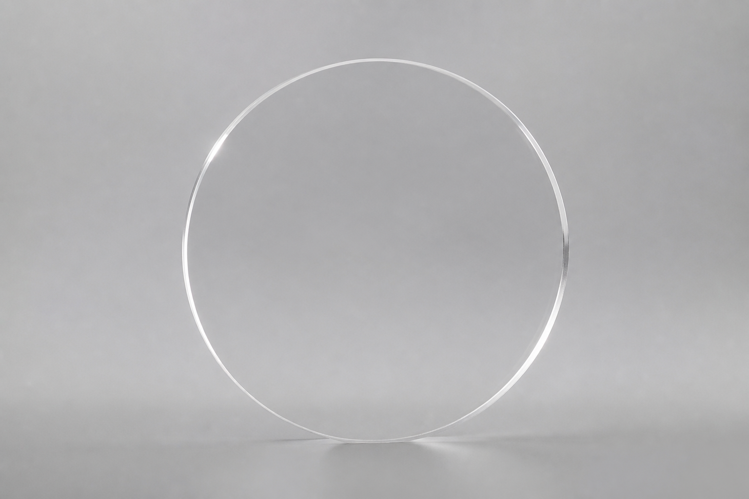 Precut Acrylic Circle — 4 in, 1/4 in, Clear